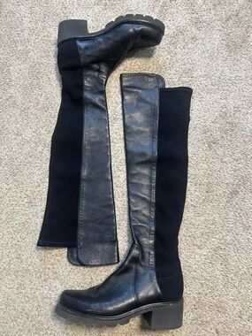 Stuart Weitzman 5050 Black Over the Knee Boots